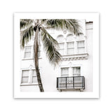 Shop California Casa (Square) Photo Art Print-Boho, Coastal, Green, Neutrals, Photography, Square, Tropical, View All, White-framed poster wall decor artwork