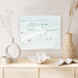 Shop Byron Swimmers Photo Art Print-Boho, Coastal, Landscape, Neutrals, People, Photography, Tropical, View All-framed poster wall decor artwork