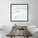 Shop Byron Swimmers (Square) Photo Canvas Art Print-Boho, Coastal, Neutrals, Photography, Photography Canvas Prints, Square, Tropical, View All-framed wall decor artwork