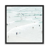 Shop Byron Swimmers (Square) Photo Canvas Art Print-Boho, Coastal, Neutrals, Photography, Photography Canvas Prints, Square, Tropical, View All-framed wall decor artwork