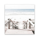 Shop Beach Stairs (Square) Photo Art Print-Boho, Coastal, Hamptons, Neutrals, Photography, Square, Tropical, View All-framed poster wall decor artwork