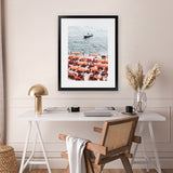 Shop One Fire Club VII Photo Art Print-Amalfi Coast Italy, Coastal, Orange, Photography, Portrait, Rectangle, View All-framed poster wall decor artwork