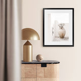Shop Santorini Urn Photo Art Print-Boho, Coastal, Greece, Neutrals, Photography, Portrait, View All, White-framed poster wall decor artwork