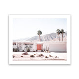 Shop Palm Springs House Photo Art Print-Boho, Coastal, Landscape, Photography, Pink, Tropical, View All-framed poster wall decor artwork