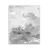 Shop Grey Cloudscape II Art Print-Grey, Portrait, Scandinavian, View All-framed painted poster wall decor artwork