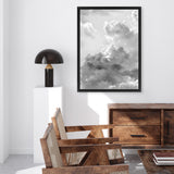 Shop Grey Cloudscape II Canvas Art Print-Grey, Portrait, Scandinavian, View All-framed wall decor artwork