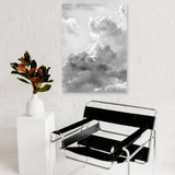 Shop Grey Cloudscape II Canvas Art Print-Grey, Portrait, Scandinavian, View All-framed wall decor artwork