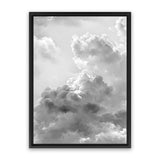 Shop Grey Cloudscape II Canvas Art Print-Grey, Portrait, Scandinavian, View All-framed wall decor artwork
