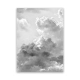 Shop Grey Cloudscape II Canvas Art Print-Grey, Portrait, Scandinavian, View All-framed wall decor artwork