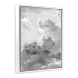 Shop Grey Cloudscape II Canvas Art Print-Grey, Portrait, Scandinavian, View All-framed wall decor artwork