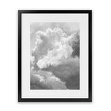 Shop Grey Cloudscape III Art Print-Black, Grey, Portrait, Scandinavian, View All, White-framed painted poster wall decor artwork