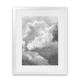 Shop Grey Cloudscape III Art Print-Black, Grey, Portrait, Scandinavian, View All, White-framed painted poster wall decor artwork