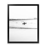 Shop Byron Surfer III B&W Photo Art Print-Black, Coastal, Photography, Portrait, View All, White-framed poster wall decor artwork