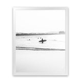 Shop Byron Surfer III B&W Photo Art Print-Black, Coastal, Photography, Portrait, View All, White-framed poster wall decor artwork