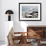 Shop Fontelina Chairs V Photo Art Print-Amalfi Coast Italy, Blue, Brown, Coastal, Landscape, Photography, View All-framed poster wall decor artwork