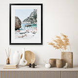 Shop Marina Piccola II Photo Art Print-Amalfi Coast Italy, Blue, Coastal, Green, Photography, Portrait, Tropical, View All-framed poster wall decor artwork