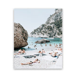 Shop Marina Piccola II Photo Art Print-Amalfi Coast Italy, Blue, Coastal, Green, Photography, Portrait, Tropical, View All-framed poster wall decor artwork