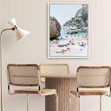 Shop Marina Piccola II Photo Canvas Art Print-Amalfi Coast Italy, Blue, Coastal, Green, Photography, Photography Canvas Prints, Portrait, Tropical, View All-framed wall decor artwork