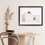 Shop The White Casa Photo Art Print-Boho, Coastal, Landscape, Moroccan Days, Neutrals, Photography, View All, White-framed poster wall decor artwork