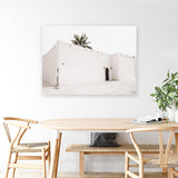 Shop The White Casa Photo Canvas Art Print-Boho, Coastal, Landscape, Moroccan Days, Neutrals, Photography, Photography Canvas Prints, View All, White-framed wall decor artwork