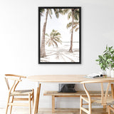Shop Island Hammock II Photo Canvas Art Print-Boho, Coastal, Green, Photography, Photography Canvas Prints, Portrait, Tropical, View All, White-framed wall decor artwork