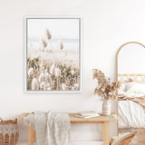 Shop Coastal Grass II Photo Canvas Art Print-Botanicals, Coastal, Nature, Neutrals, Photography, Photography Canvas Prints, Portrait, View All-framed wall decor artwork