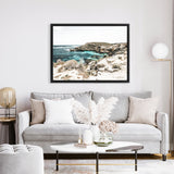 Shop Lagoon Bay Photo Canvas Art Print-Blue, Boho, Brown, Coastal, Green, Landscape, Photography, Photography Canvas Prints, View All-framed wall decor artwork