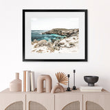 Shop Lagoon Bay Photo Art Print-Blue, Boho, Brown, Coastal, Green, Landscape, Photography, View All-framed poster wall decor artwork