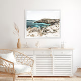 Shop Lagoon Bay Photo Art Print-Blue, Boho, Brown, Coastal, Green, Landscape, Photography, View All-framed poster wall decor artwork