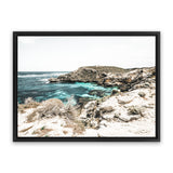 Shop Lagoon Bay Photo Canvas Art Print-Blue, Boho, Brown, Coastal, Green, Landscape, Photography, Photography Canvas Prints, View All-framed wall decor artwork
