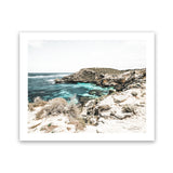 Shop Lagoon Bay Photo Art Print-Blue, Boho, Brown, Coastal, Green, Landscape, Photography, View All-framed poster wall decor artwork