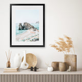 Shop Italian Summer Photo Art Print-Amalfi Coast Italy, Blue, Coastal, Green, Photography, Portrait, View All-framed poster wall decor artwork
