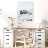 Shop Italian Summer Photo Art Print-Amalfi Coast Italy, Blue, Coastal, Green, Photography, Portrait, View All-framed poster wall decor artwork