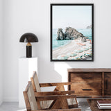 Shop Italian Summer Photo Canvas Art Print-Amalfi Coast Italy, Blue, Coastal, Green, Photography, Photography Canvas Prints, Portrait, View All-framed wall decor artwork
