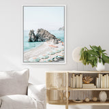 Shop Italian Summer Photo Canvas Art Print-Amalfi Coast Italy, Blue, Coastal, Green, Photography, Photography Canvas Prints, Portrait, View All-framed wall decor artwork