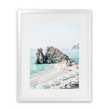 Shop Italian Summer Photo Art Print-Amalfi Coast Italy, Blue, Coastal, Green, Photography, Portrait, View All-framed poster wall decor artwork