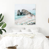 Shop Italian Summer (Square) Photo Canvas Art Print-Amalfi Coast Italy, Blue, Coastal, Green, Photography, Photography Canvas Prints, Square, View All-framed wall decor artwork