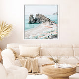 Shop Italian Summer (Square) Photo Canvas Art Print-Amalfi Coast Italy, Blue, Coastal, Green, Photography, Photography Canvas Prints, Square, View All-framed wall decor artwork