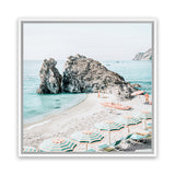 Shop Italian Summer (Square) Photo Canvas Art Print-Amalfi Coast Italy, Blue, Coastal, Green, Photography, Photography Canvas Prints, Square, View All-framed wall decor artwork