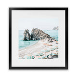 Shop Italian Summer (Square) Photo Art Print-Amalfi Coast Italy, Blue, Coastal, Green, Photography, Square, View All-framed poster wall decor artwork