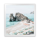 Shop Italian Summer (Square) Photo Art Print-Amalfi Coast Italy, Blue, Coastal, Green, Photography, Square, View All-framed poster wall decor artwork