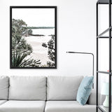 Shop Little Cove Photo Canvas Art Print-Botanicals, Coastal, Green, Photography, Photography Canvas Prints, Portrait, Rectangle, View All-framed wall decor artwork