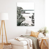 Shop Little Cove Photo Canvas Art Print-Botanicals, Coastal, Green, Photography, Photography Canvas Prints, Portrait, Rectangle, View All-framed wall decor artwork