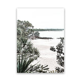 Shop Little Cove Photo Canvas Art Print-Botanicals, Coastal, Green, Photography, Photography Canvas Prints, Portrait, Rectangle, View All-framed wall decor artwork