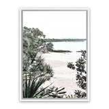 Shop Little Cove Photo Canvas Art Print-Botanicals, Coastal, Green, Photography, Photography Canvas Prints, Portrait, Rectangle, View All-framed wall decor artwork