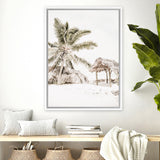Shop Island Hut Photo Canvas Art Print-Boho, Coastal, Green, Neutrals, Photography, Photography Canvas Prints, Portrait, Tropical, View All, White-framed wall decor artwork