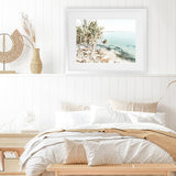 Shop Palm Tree Point Photo Art Print-Blue, Boho, Coastal, Green, Landscape, Photography, Tropical, View All-framed poster wall decor artwork