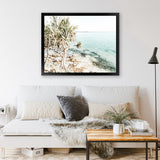 Shop Palm Tree Point Photo Art Print-Blue, Boho, Coastal, Green, Landscape, Photography, Tropical, View All-framed poster wall decor artwork