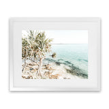 Shop Palm Tree Point Photo Art Print-Blue, Boho, Coastal, Green, Landscape, Photography, Tropical, View All-framed poster wall decor artwork