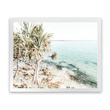 Shop Palm Tree Point Photo Art Print-Blue, Boho, Coastal, Green, Landscape, Photography, Tropical, View All-framed poster wall decor artwork